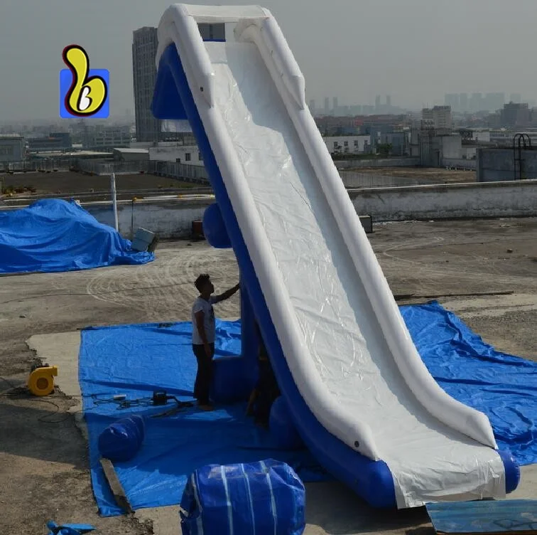 

2020 lake inflatable water slides yacht slide for sale commercial, Red, yellow, blue, green,. white, etc.
