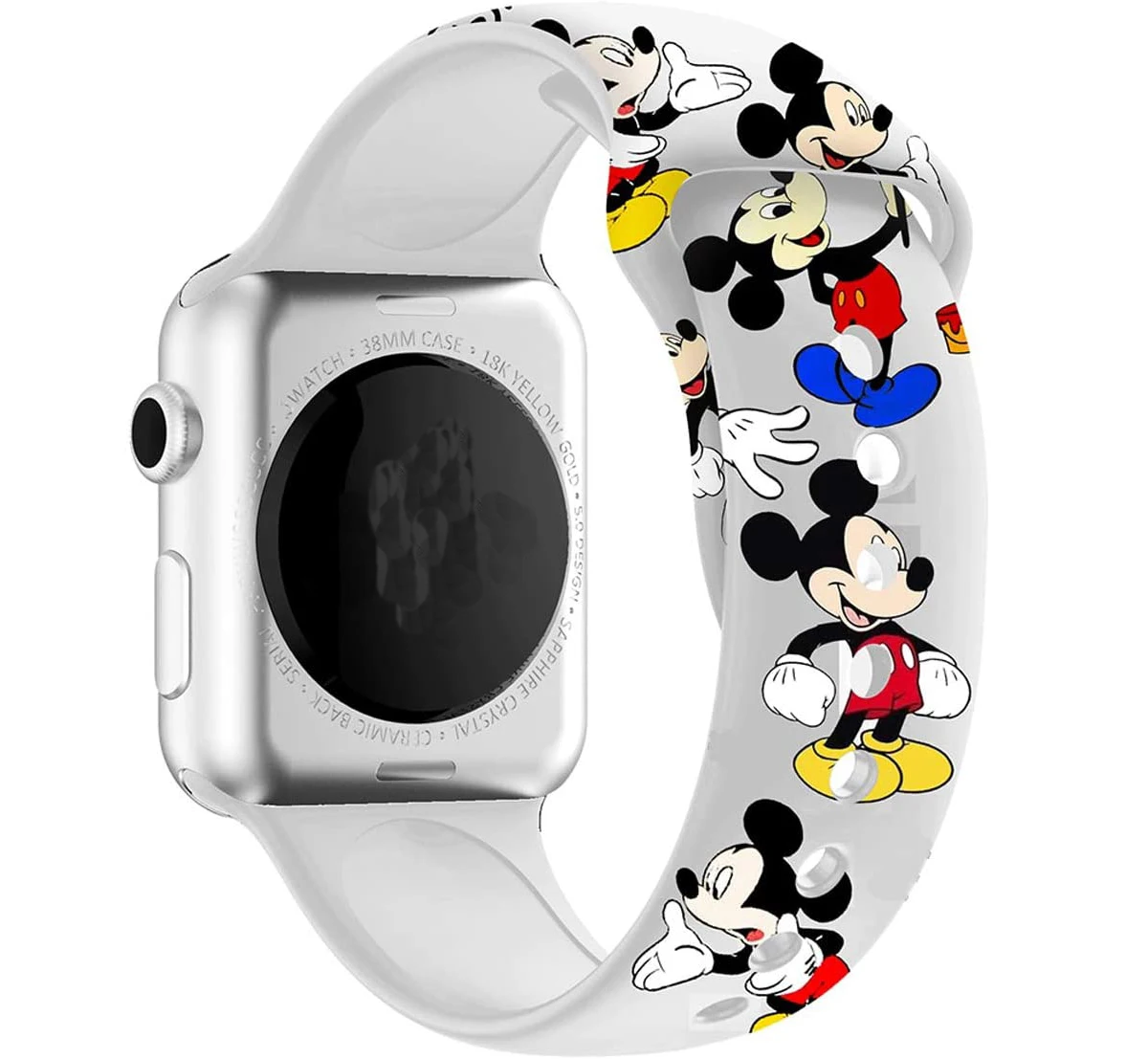 

Free Shipping Anime Mickey Mouse Bands for Apple Watch strap for iWatch 38mm 40mm 42mm 44mm, Colorful