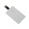 Hot selling corporate gift White blank credit card USB with full print custom LOGO,Bulk cheap 2GB business card usb flash drive