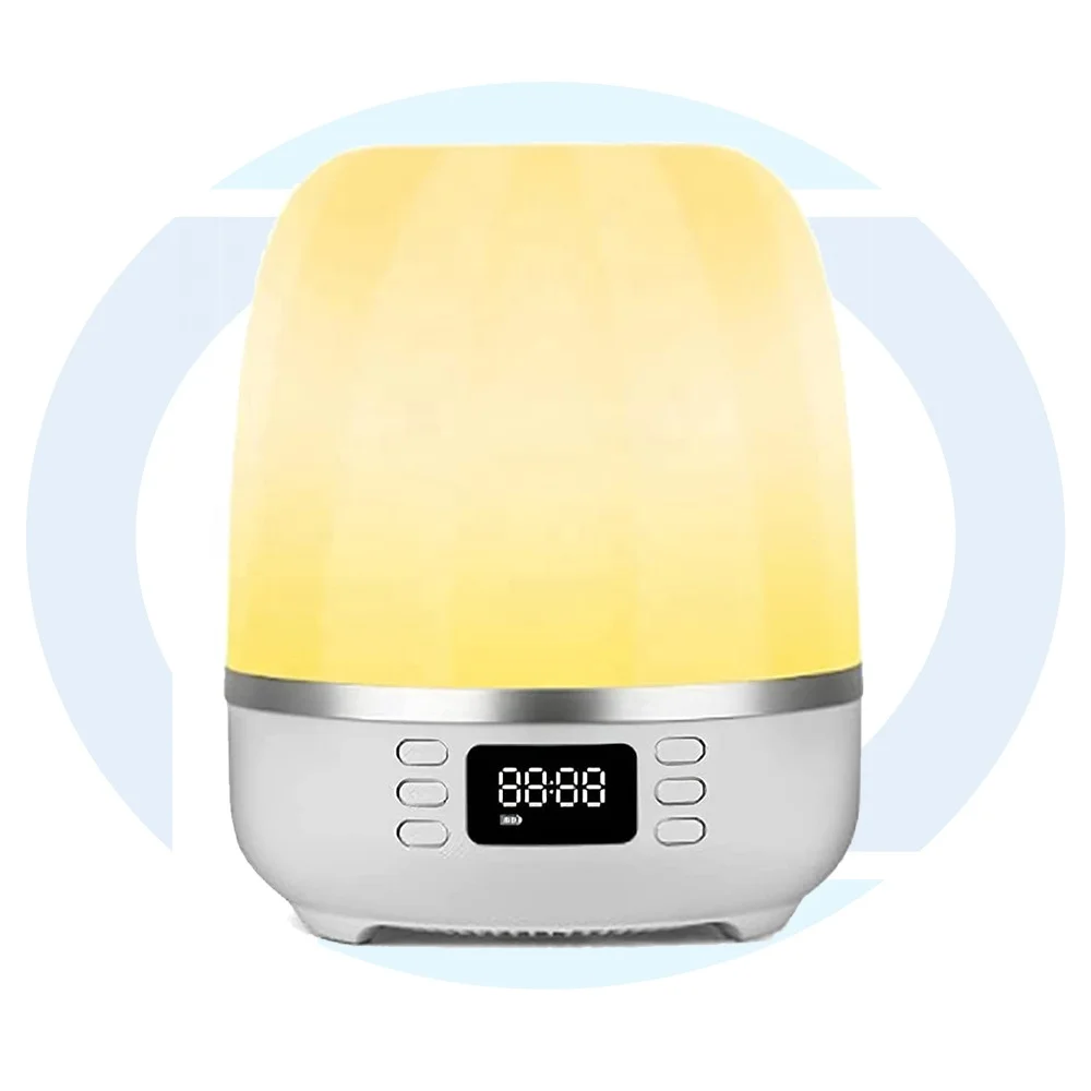 

New TF Card Led Night Light Lamp Indoor Bedroom Alarm Clock K5 Portable Wireless Speaker