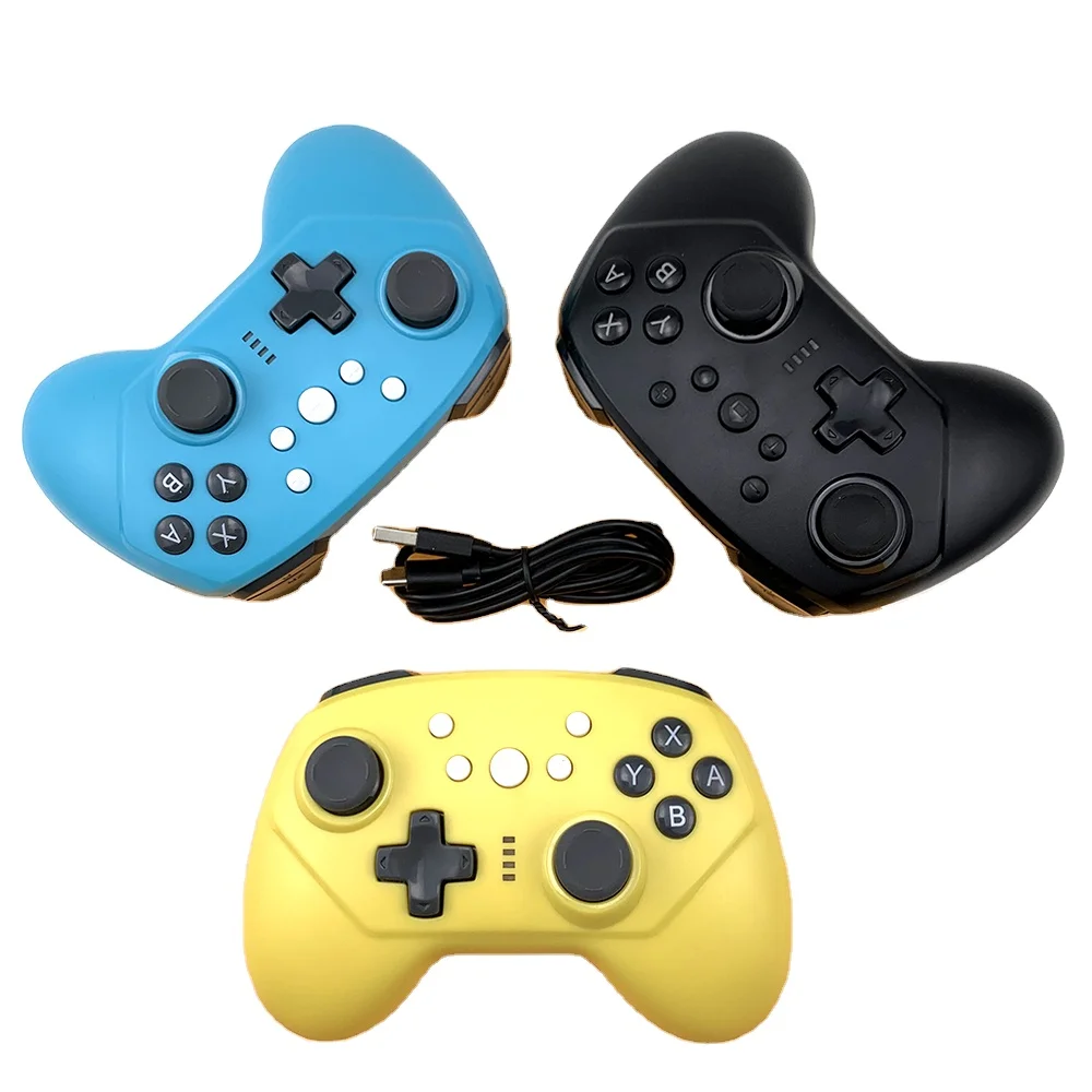 

For N-Switch Pro / Switch Lite Gamepad Games Controller Wireless 3.7V 600MAH Joysticks Game Controller Gamepad, Black, blue, yellow