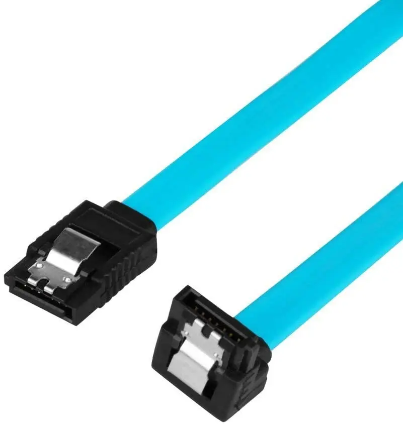

SATA III Cable with Locking Latch 90 Degree Straight to Right Angle 6Gbps cable top quality cabletolink