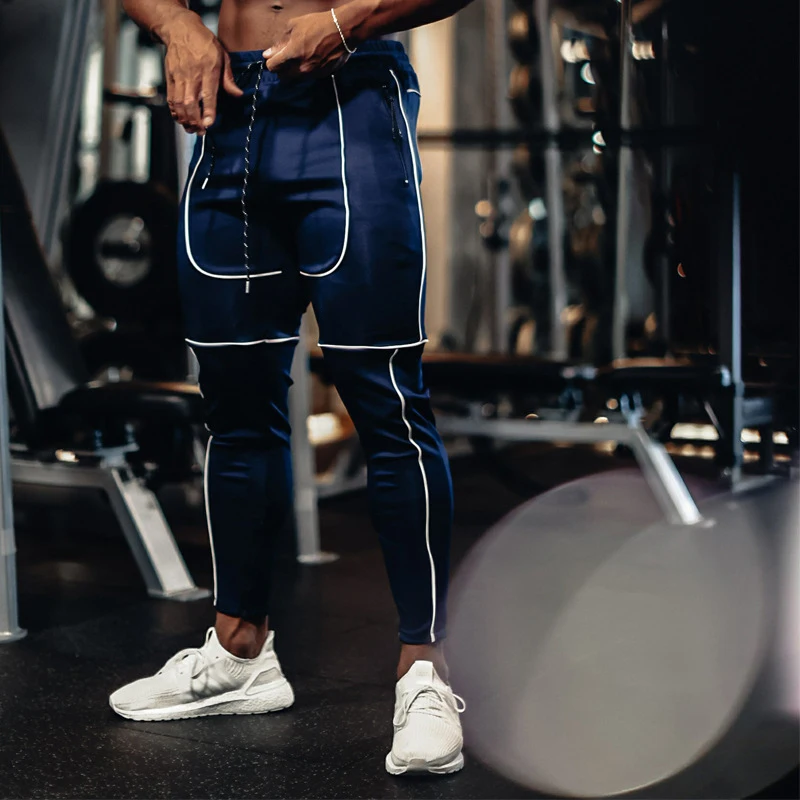 

High Performance Joggers Trousers Sweatpants Streetwear Men Gym Slim Sport Pants With Pocket