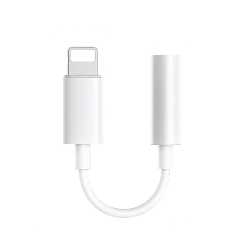 

Headphone Adapter for iPhone Lightning to 3.5 mm IOS Adapter For iPhone 7 6 8 11 12 X, White
