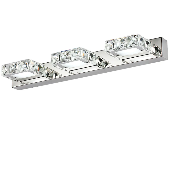 Bathroom Vanity Light  9W  LED Wall Light Chrome Stainless Steel Crystal wall Light Fixture