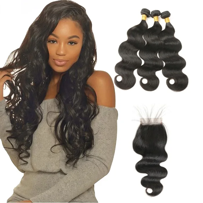 

Geleisi Hair Hot Selling Mink Virgin Brazilian Body Wave Hair Bundles with Lace Closure or Frontals Wholesale