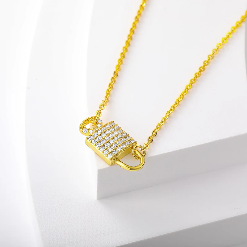 

women fine fashion simple pendant chain necklace jewelry wedding brass jewelry