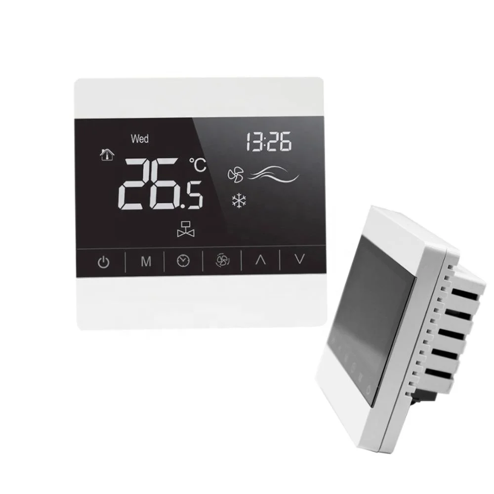 T8000 Digital Line Voltage Fan Coil Control Room Thermostat For Hvac ...