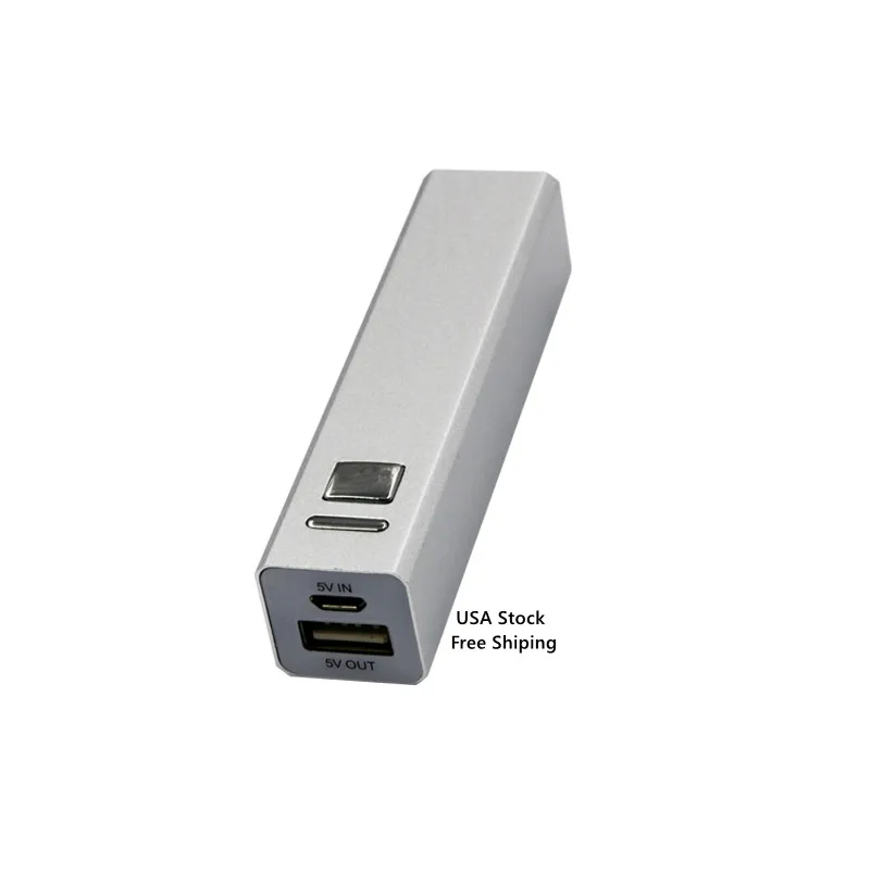 

Hot selling China Ali Stock New Products Custom Power Bank Potable Cell Phone Charger Aluminium portable power bank