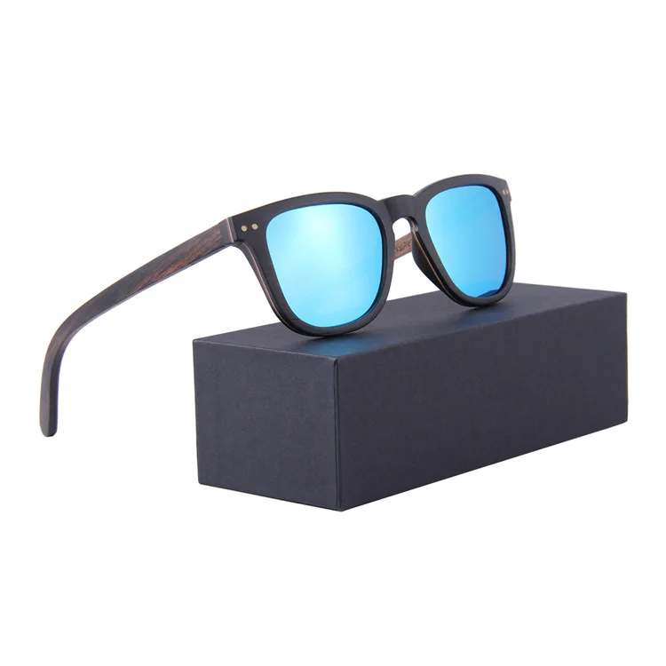 

Newest Design Fashion Handmade Customs Walnut Ebony Wooden Sunglasses With Polarized Lenses Men Eyeglasses, Any colors