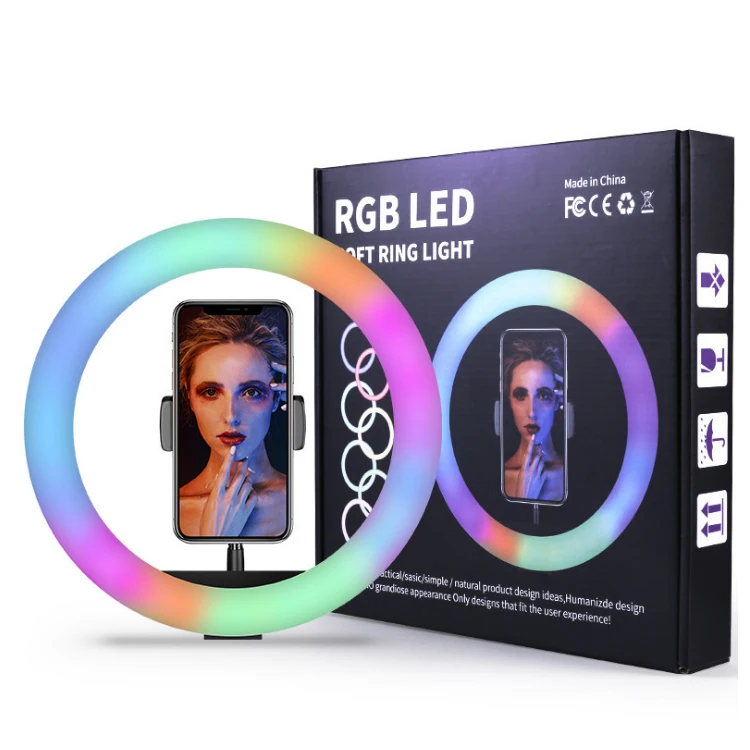 

Popular 10 Inch Youtube Beauty Light Photo Lighting Phone Holder Fill Led Selfie Ring Light