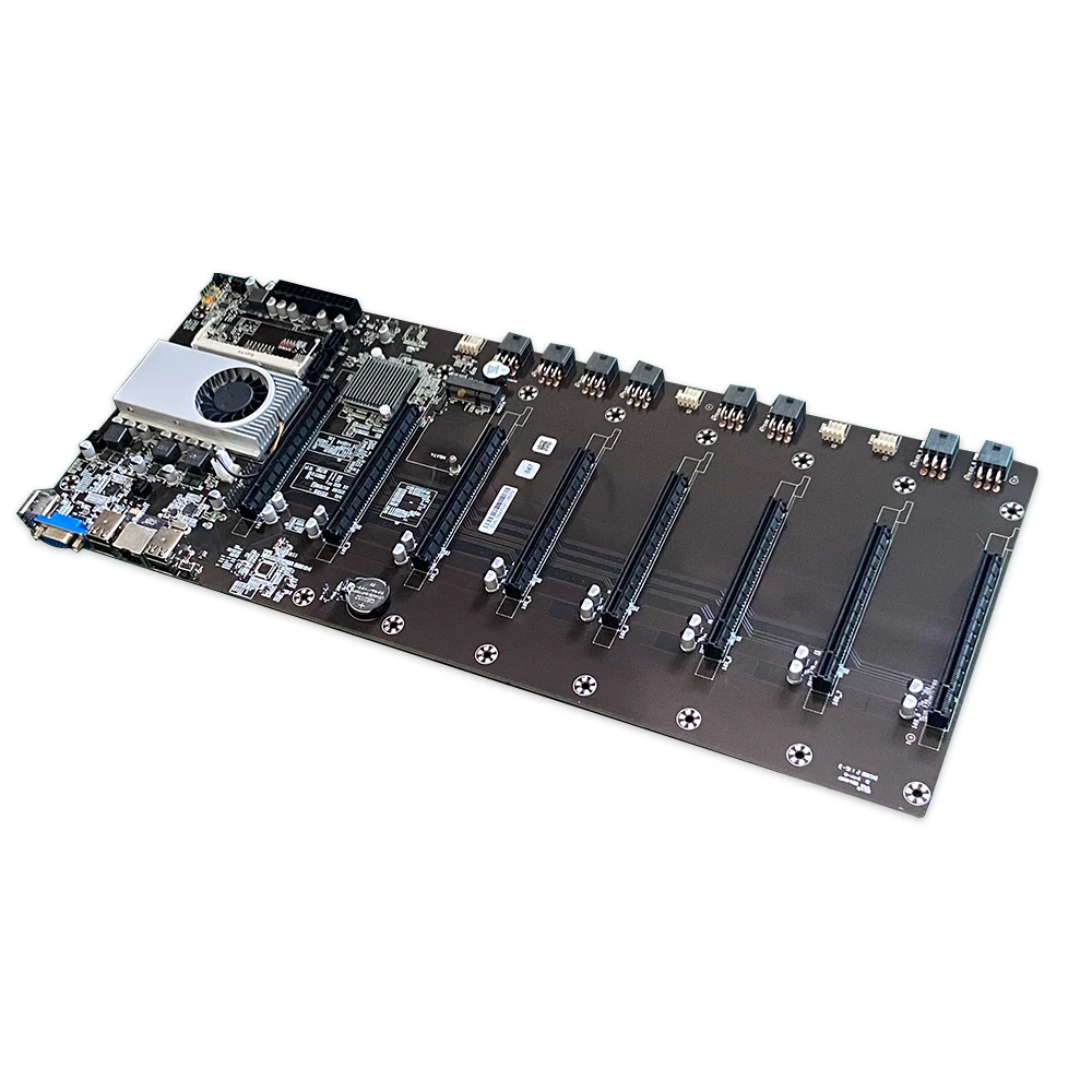 

8GPU Graphics card motherboard with CPU DDR3 motherboard support 8 GPU Cards