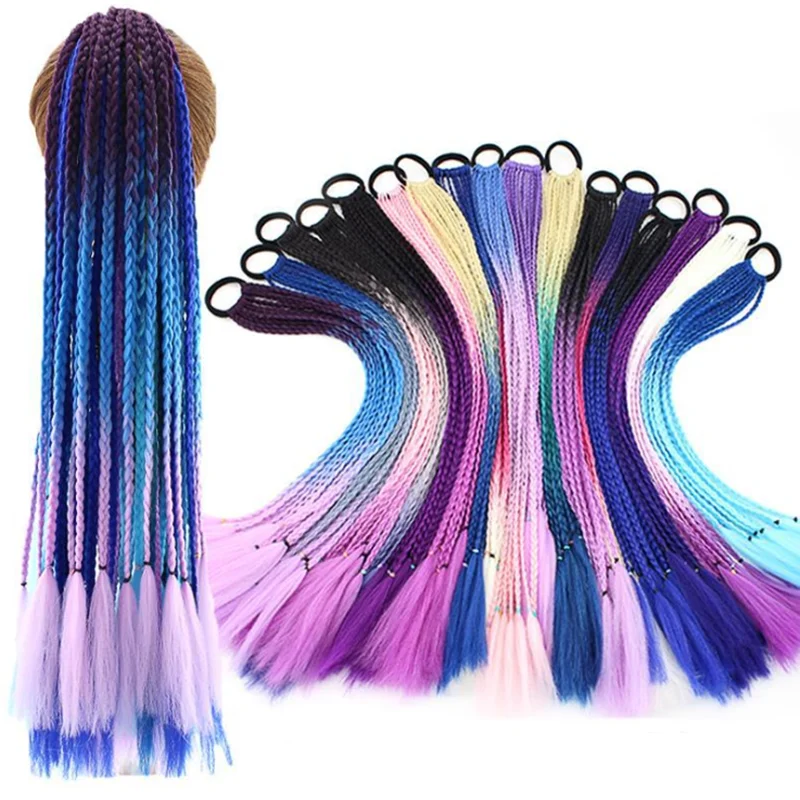 

High quality Factory Synthetic Dreadlock Extensions Curly Faux Locs Crochet Hair, 55 color aviable