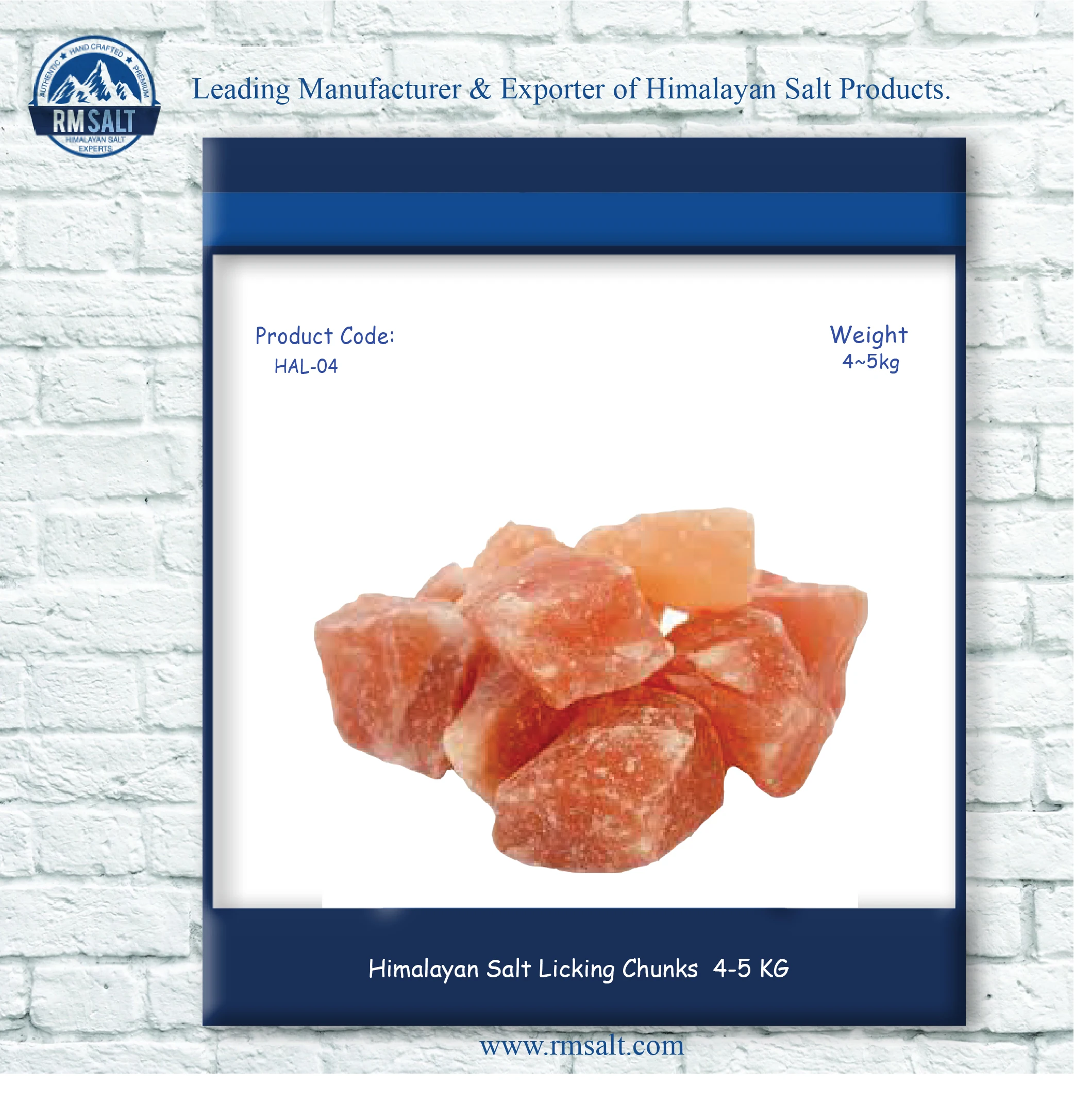 
Himalayan Salt Licking Chunks 4-5 KG 