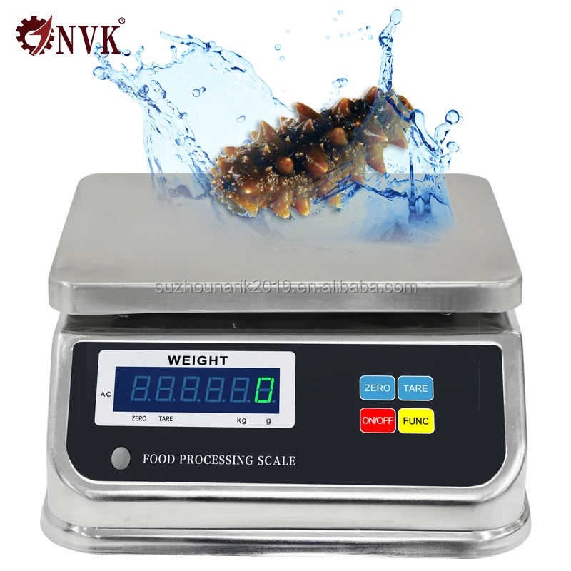 

NVK 3/6/15/30kg Electronic Waterproof Industrial Scales Counting Scale IP68 Waterproof Digital Weighing Scale