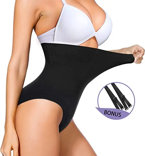 

Women full Body Shaper Butt Lifter Hi-Waist Panty Seamless Waist Trainer Tummy Control Shapewear bodysuit slimming panties, Black,beige