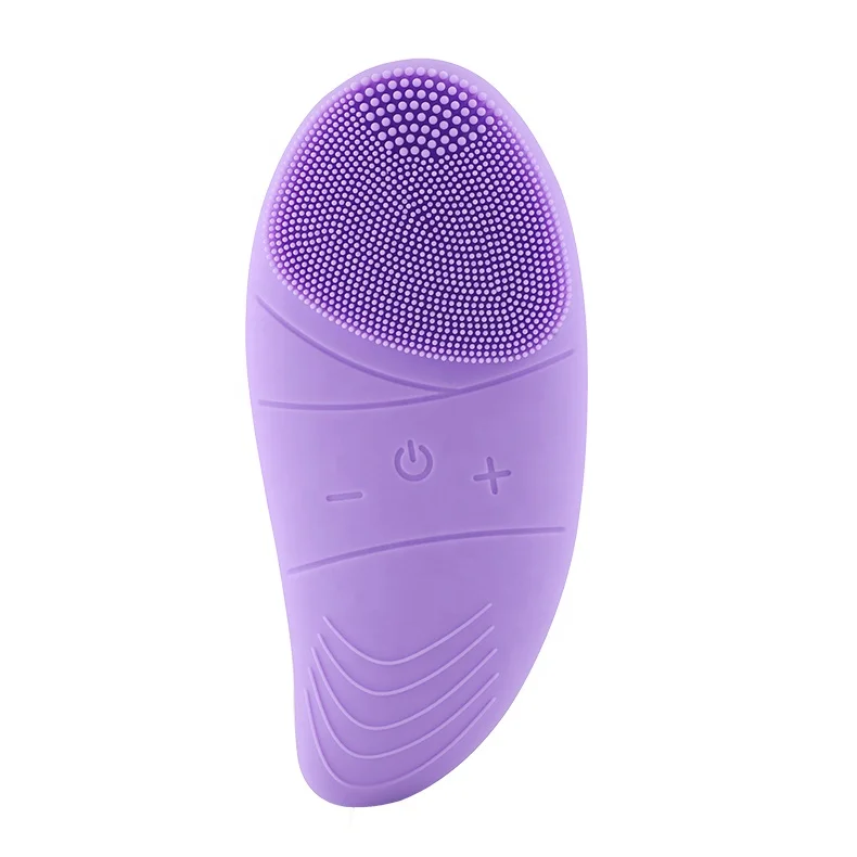 

2019 Exfoliators Sonic Silicone Facial Cleansing Brush Silicone Facial Cleaning Brush Electric Facial Massager