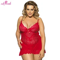 

High quality valentine lace black sexy fat women plus size lingerie