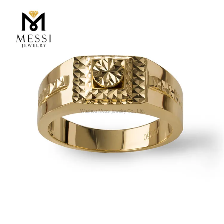 

Messi Jewelry Customized Men 14K Gold 18k Gold Rings Jewelry, White color