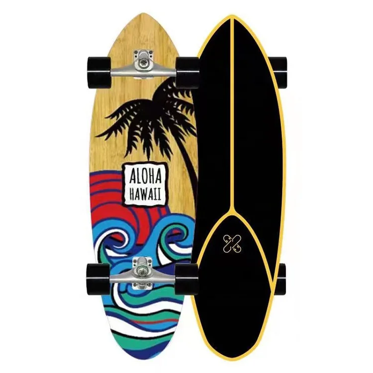 

New Long Caver Slide Deck Surf Skate Skateboard With Nice Design