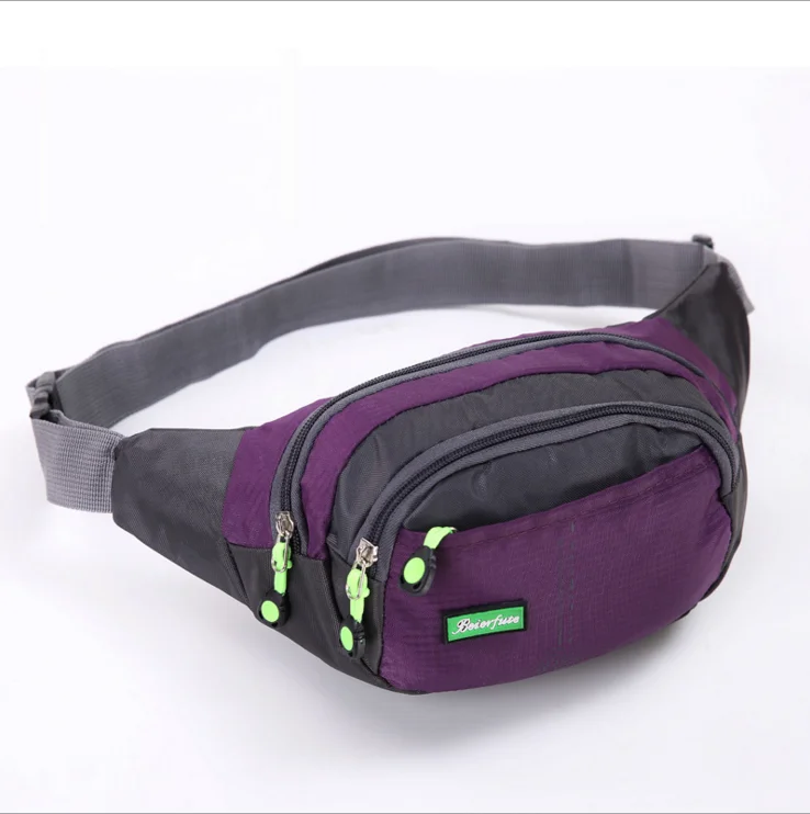 

Amazon hot sale mixColor Unisex Cashier waist bags fitness Nylon waterproof Fanny pack