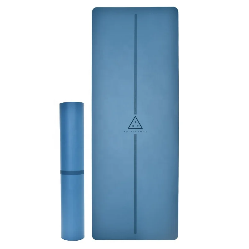 

blue personalized eco friendly anti slip and natural Rubber PU sports Fitness pilates private label Wholesale hot gym Yoga mat