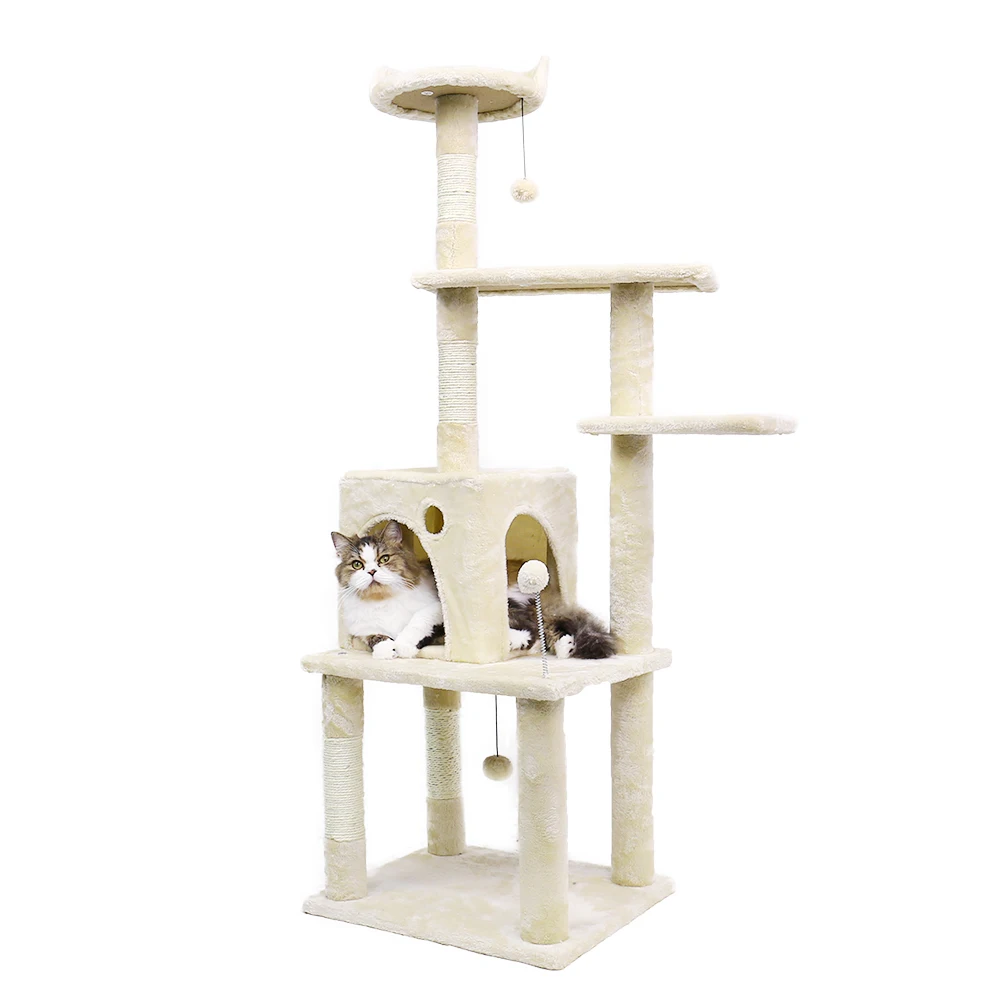 

Cat tree white pet house, Picture