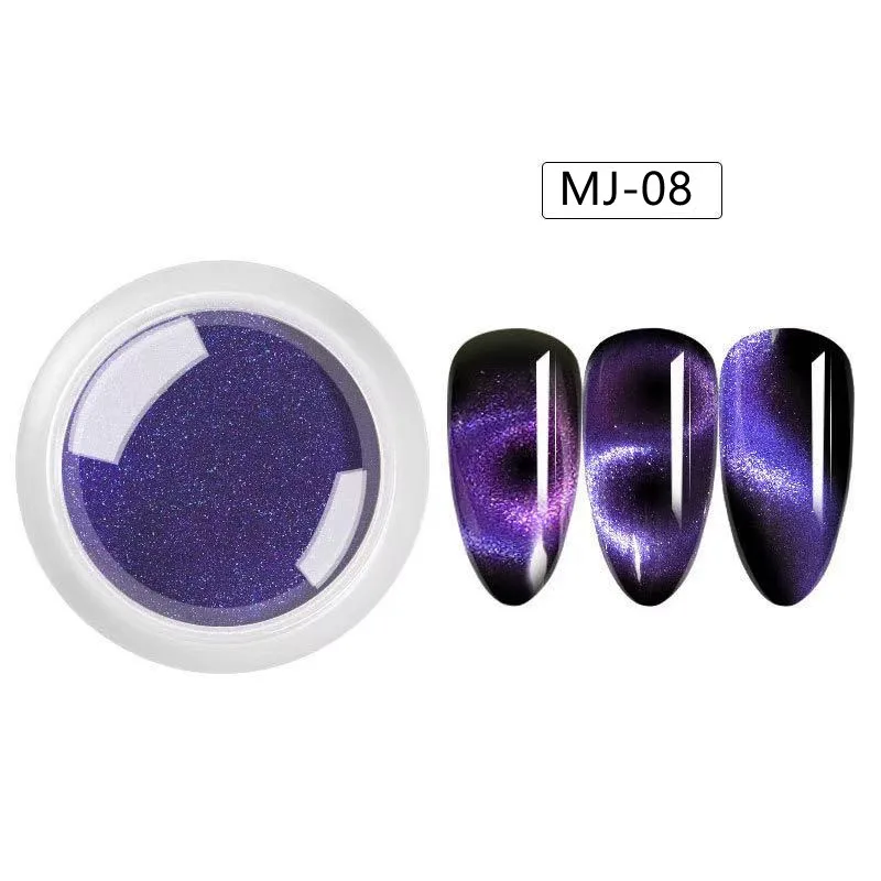 

Multicolor Nails Art Mirror Powder Kit of Cat Eye Nail Powder Nail Pigment