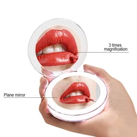 

Touch Screen Adjustable Round Shape Lighted Makeup Cosmetic Mirror with 12 LED Light