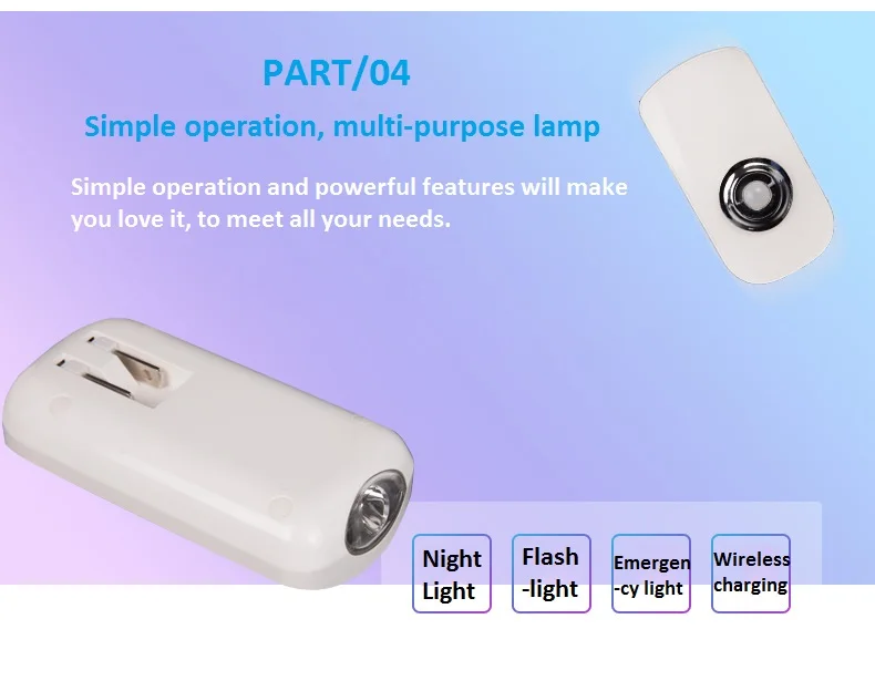 Wetop  Plug-In Night Light, Warm White/white LED Nightlight, Dusk-To-Dawn Sensor, Bedroom, Bathroom, Kitchen, Hallway, Stairs