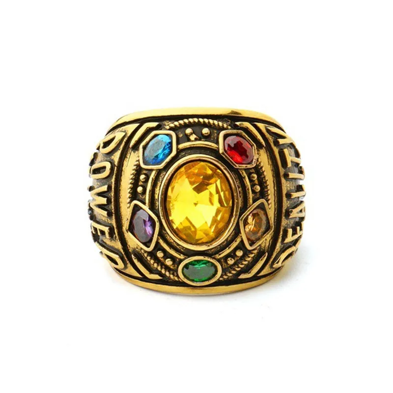 

Infinity Stones Ring Inspirational Power Ring Thanos Ring Cosplay Costume Prop