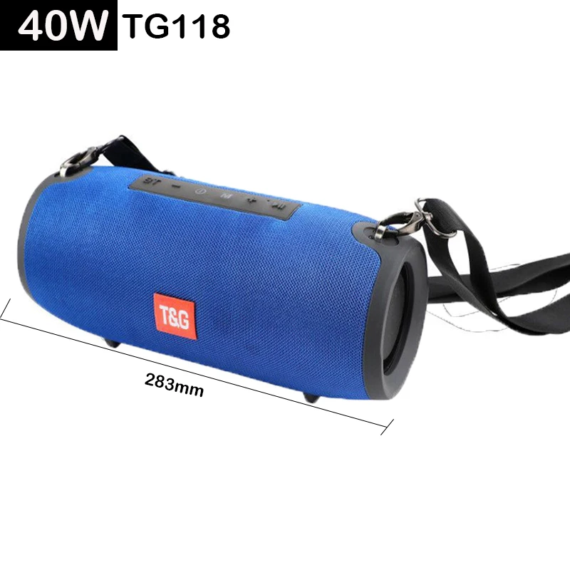 

High power 40W BT speaker bass Portable column wireless Stereo Music PlayeR Center With 3600mAh Battery soundbox