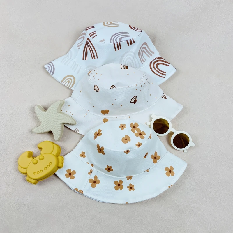 

Small MOQ Custom Design Wide Brim Outdoor Hat Kids Beach Sunhat