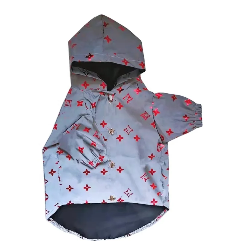 

New Arrival 2021 Designer Luxury Dog Clothes Fashion Dog Waterproof Coat Jacket, Blue/gold/siliver/red