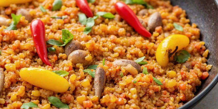 Spice comparison chart for paella