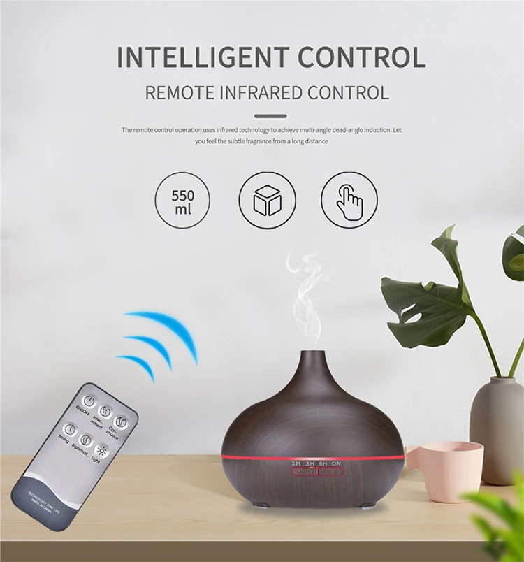 2021 Mini Wholesale Wooden Aroma Humidifier Portable,Electric Room