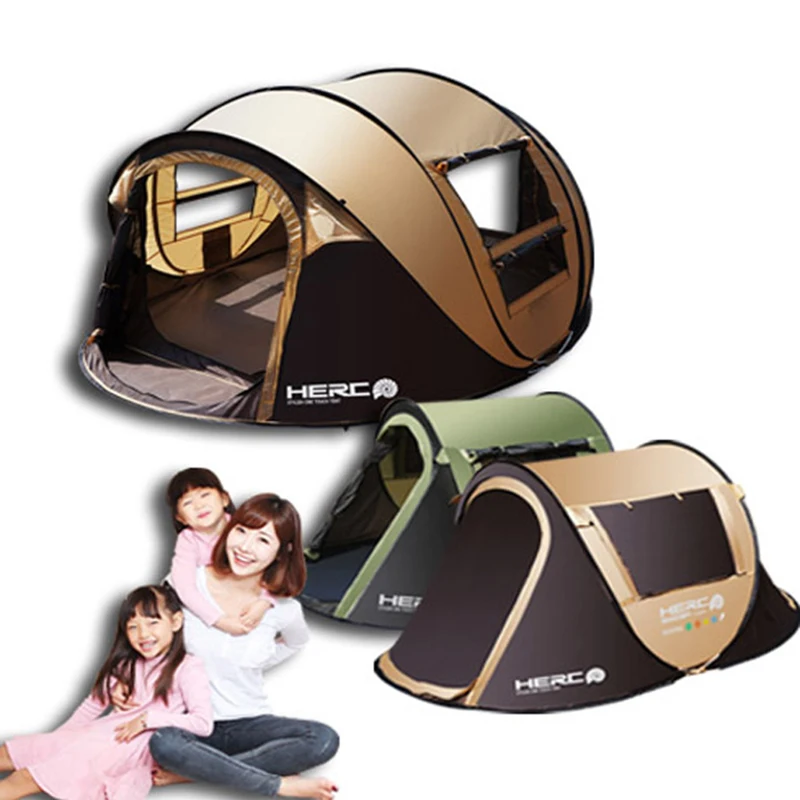 

3-4 Person Pop Up Automatic Park Playing Camping Tent Children Playing House Beach Tent Barraca Carpas De Camping