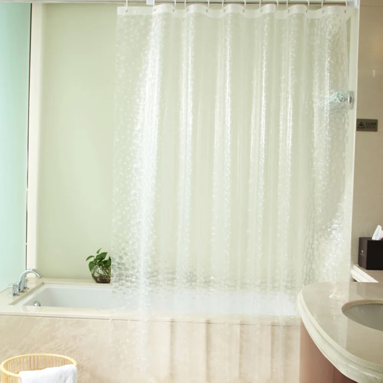 

The Water Cube printing waterproof shower curtain fabric custom 3d peva shower curtain