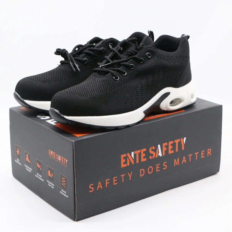 

Wholesale Cheap Men Breathable Rubber Casual Light Transport Construction Industrial Cement Safety Shoes For Men