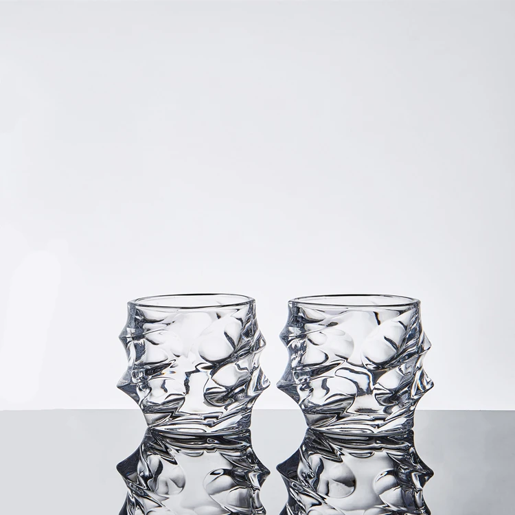 
Irregular shape whiskey / bourbon / vodka / xo glass 