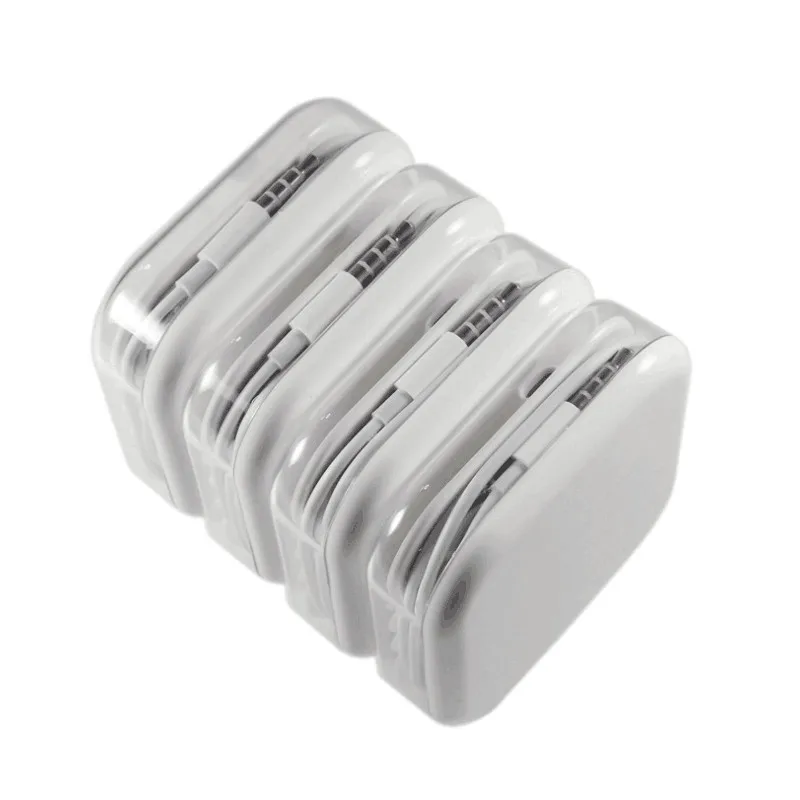 

For iphone 12 11 Pro Max 7 8 Headset Wired Cordless Control Earphone for apple Remote Mic Stereo Headphone Earpod, White