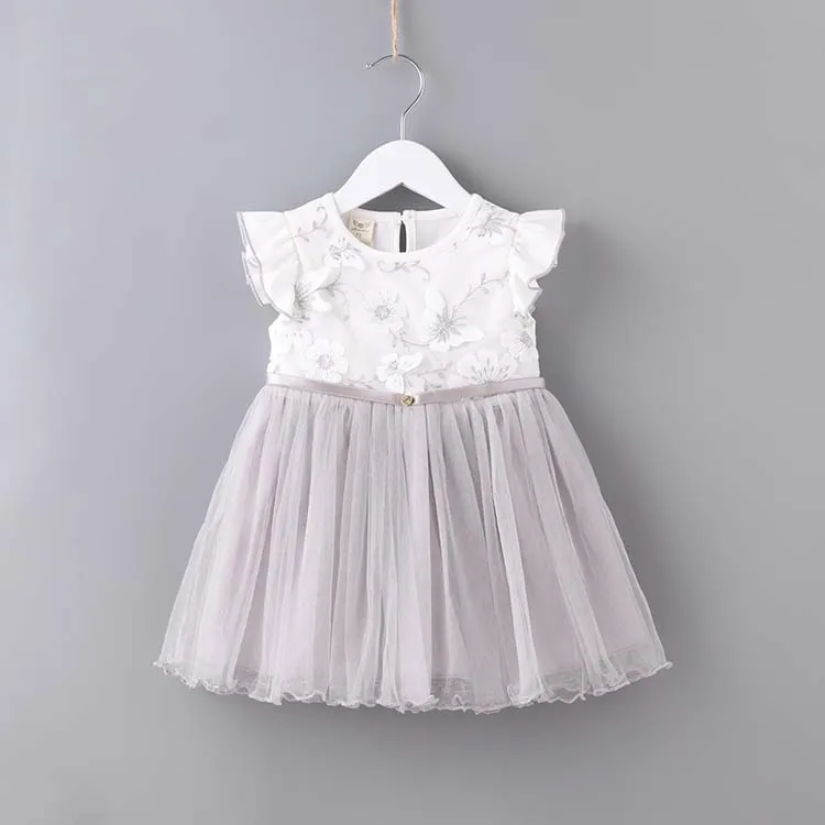 2019 wholesale summer Cotton kids Clothing girl clothing sleeveless dress girls ribbons baby dress