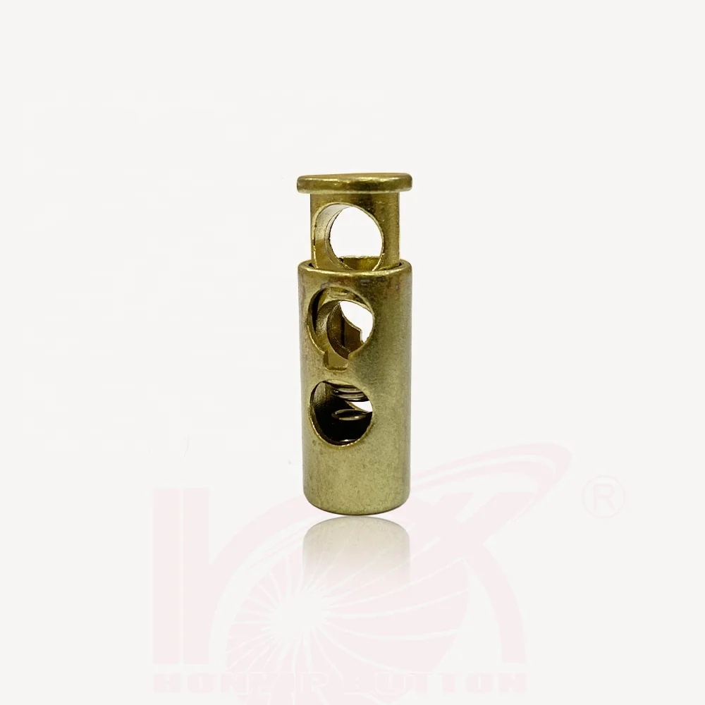 

Popular alloy shiny gold cord stopper