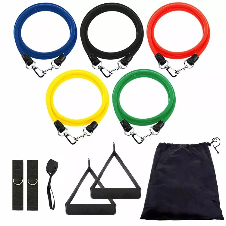 

11pcs / Set Resistance Bands Set Training Exercise Yoga Tubes Pull Rope Rubber Expander Fitness bands