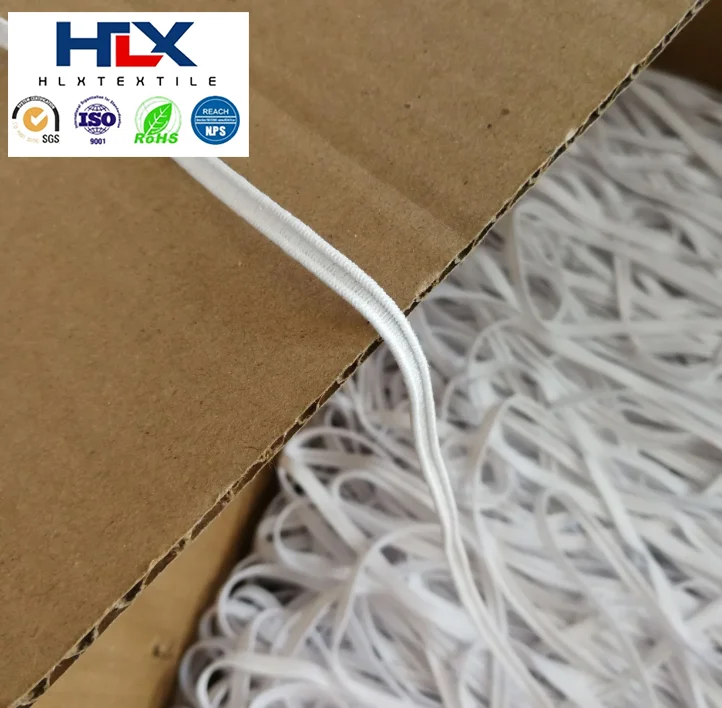 

HLX custom 3mm 4mm Disposable elastic band for PE anti slip shoe cover, Panton