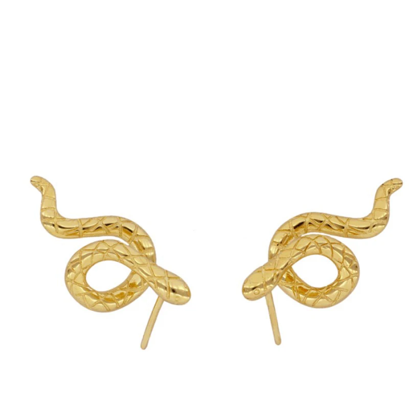 

Hot sale S925 sterling silver chic personality creative snake-shaped earrings