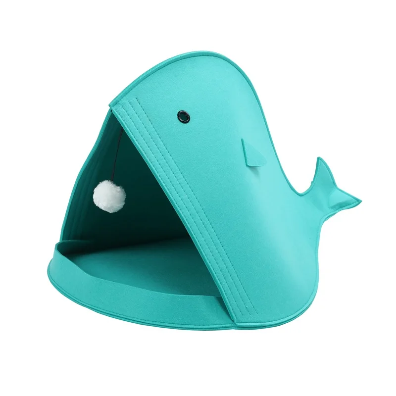 customized high quality eco-friendly lovely pet cat cave house felt pet nest and eco pet