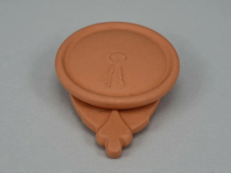 Terra cotta car air freshener with lavender scent