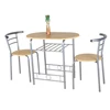 3 piece Kitchen breakfast set dining table and chair set wholesale