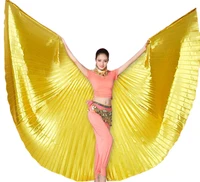 

11color Professional women belly dance Solid isis wings with sticks in stock